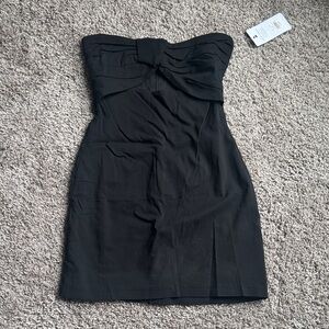 American Threads - Elegant Black Strapless Dress - Size M - NWT